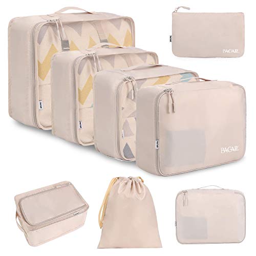 8-piece Compression Packing Cubes For Travel with HybridMax Double